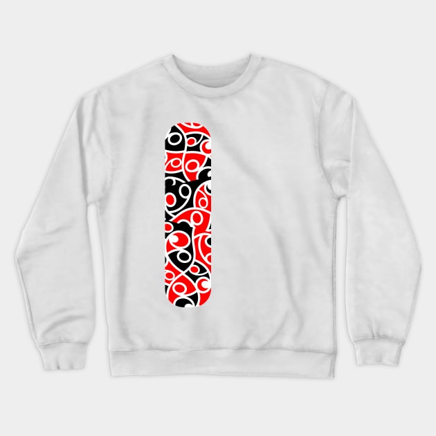 Maori Kowhaiwhai Patchwork Pattern Crewneck Sweatshirt by mailboxdisco